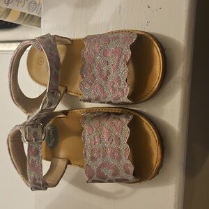 Stylish Pink Leopard Kids Sandals